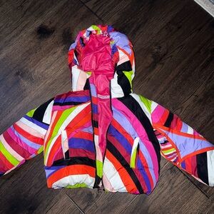 Pucci Girls Multicolor Coat | size 4